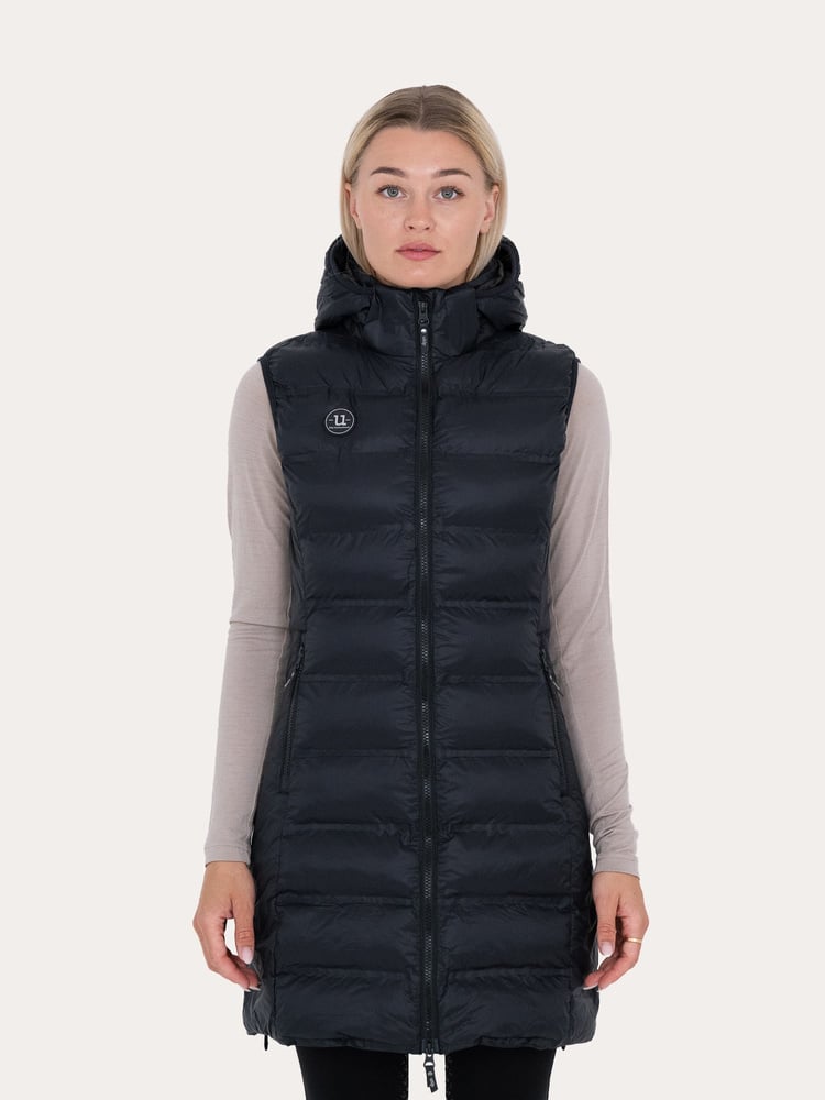 Ally Light Long Vest Jet Black