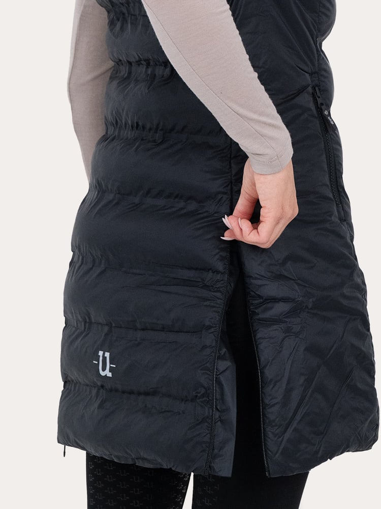 Ally Light Long Vest Jet Black