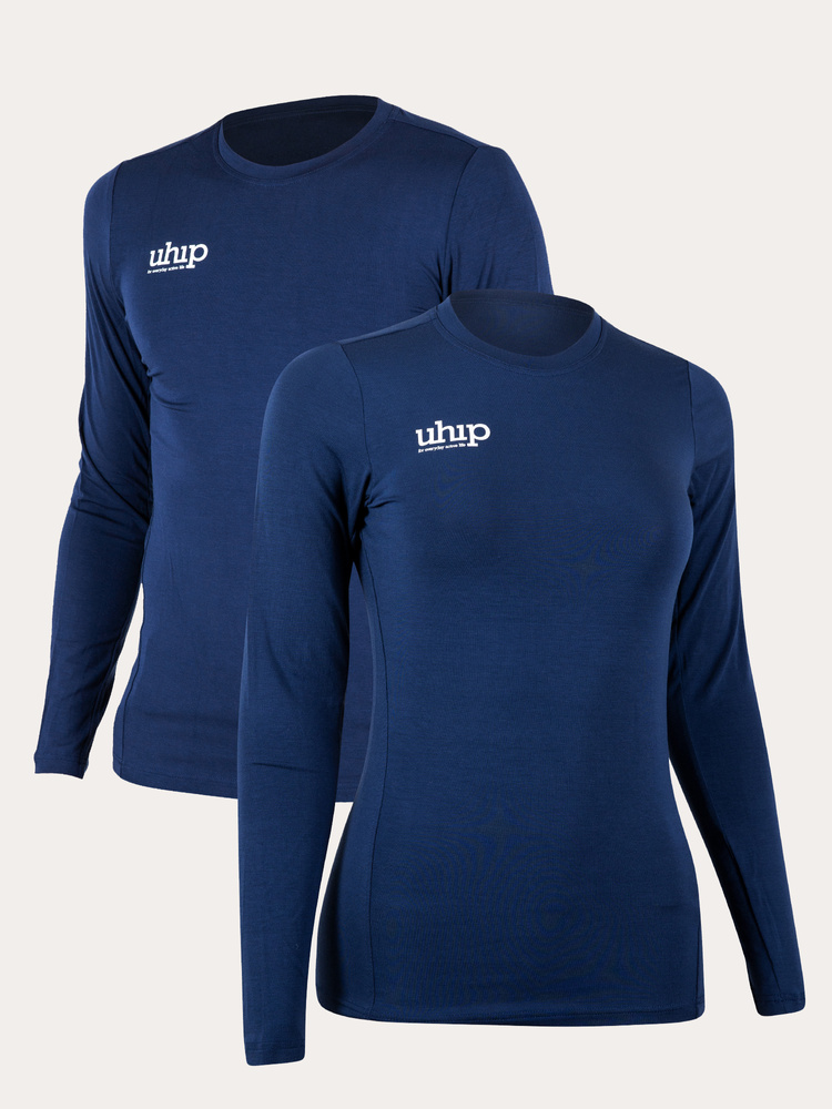 Bamboo LS Tee Navy