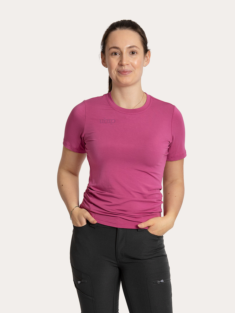 Bamboo Tee Magenta Haze