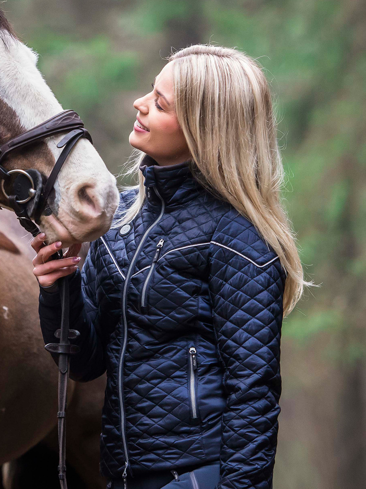 Classic Diamond Jacket Navy