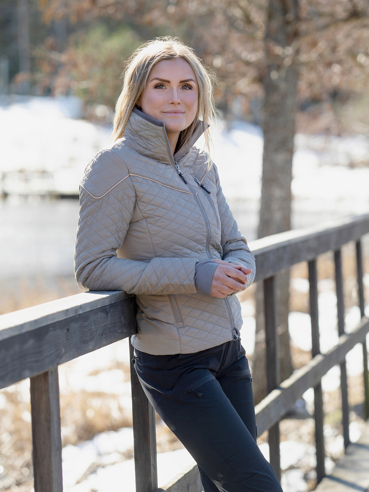 Classic Diamond Jacket Khaki