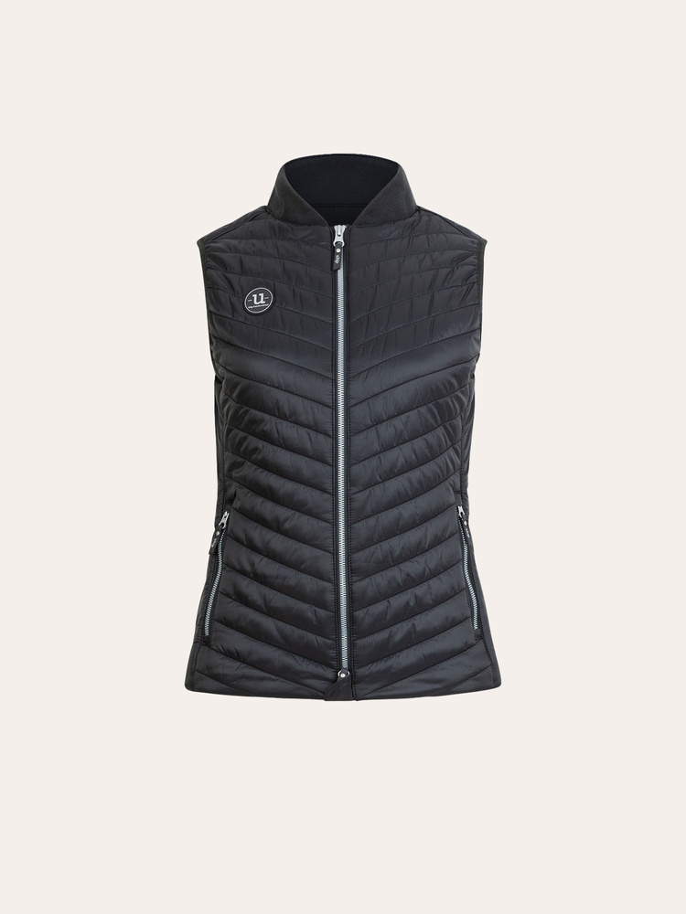Dressed Bomber Vest Jet Black
