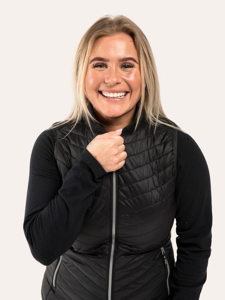 Dressed Bomber Vest Jet Black