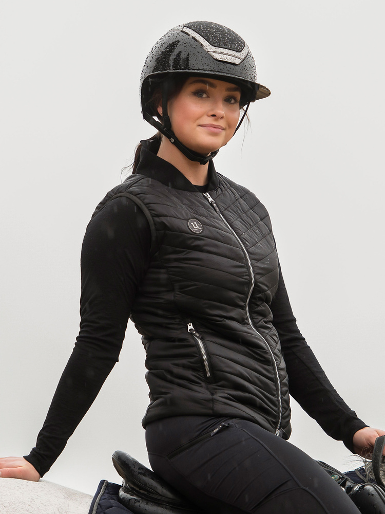 Dressed Bomber Vest Jet Black