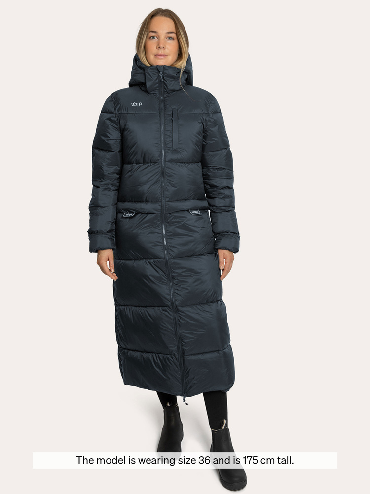 Igloo Coat Extended Blue Graphite