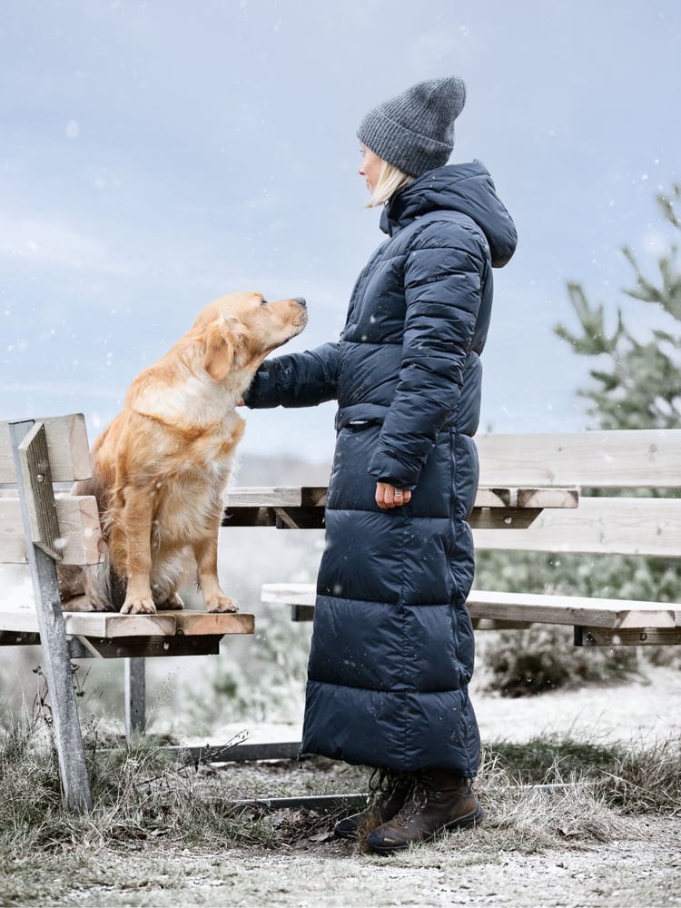 Igloo Coat Extended Blue Graphite