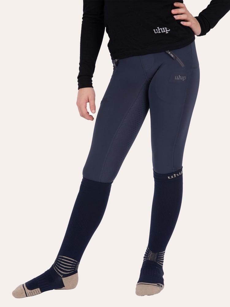 Junior Riding Tights 501 Navy