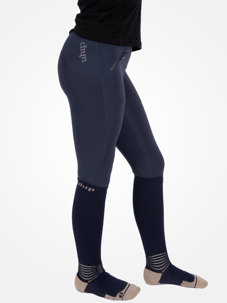 Junior Riding Tights 501 Navy
