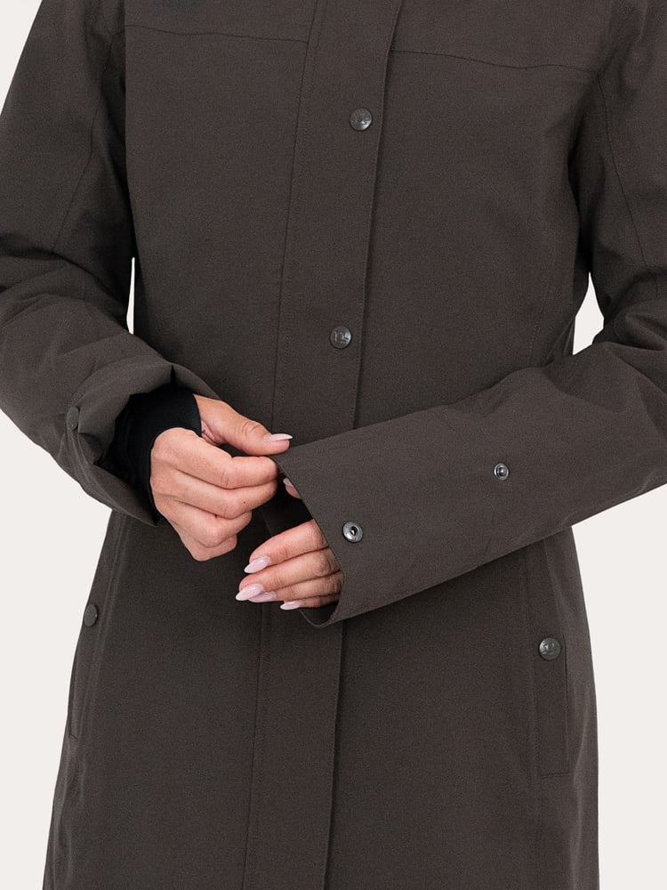 Hailey Coat Ash Brown