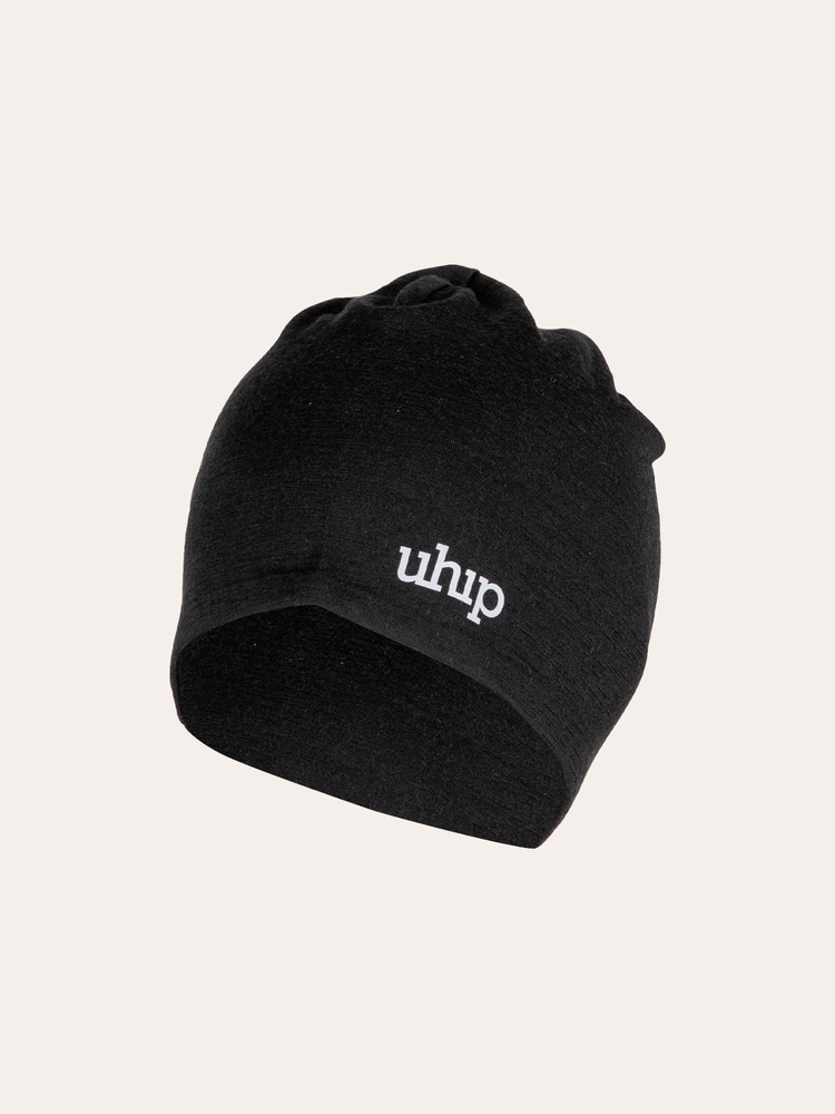 Merino Beanie Jet Black