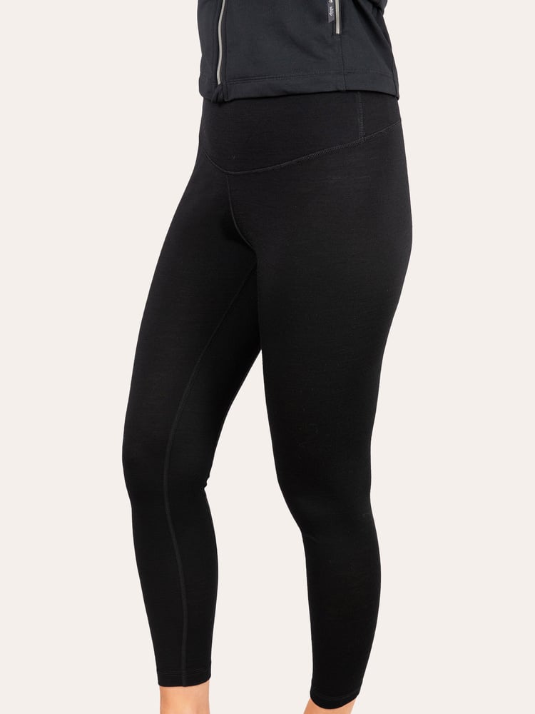 Merino Long Pant Jet Black