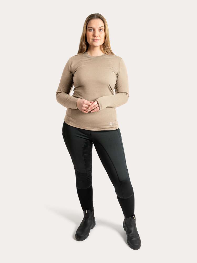 Merino LS Tee Sand