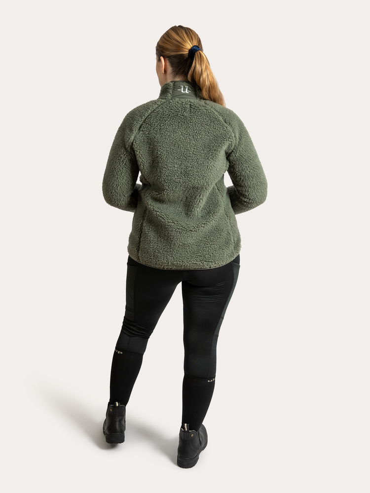 Merino Pile Full Zip Willow