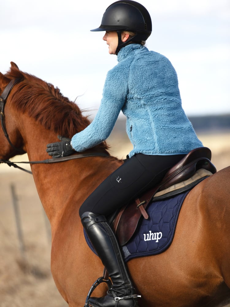 Merino Pile Full Zip Blue Shadow