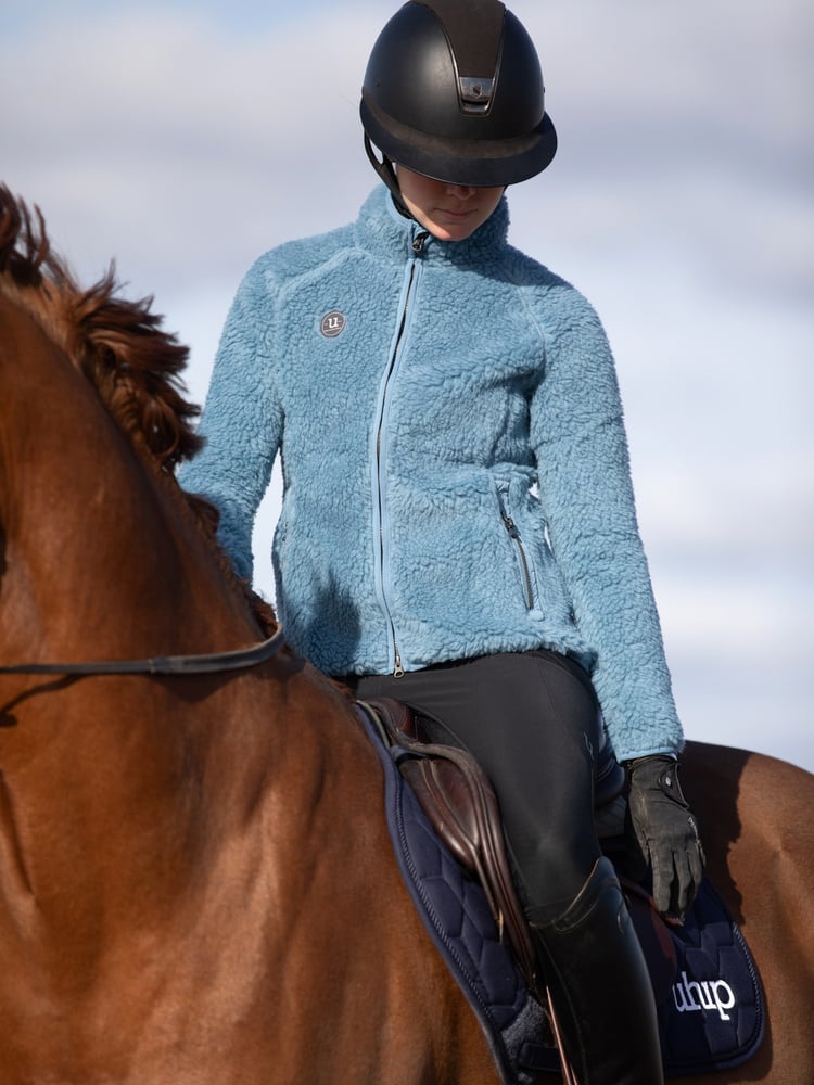 Merino Pile Full Zip Blue Shadow