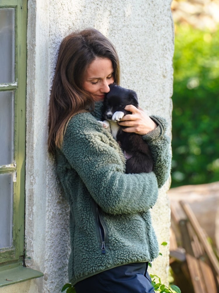 Merino Pile Full Zip Willow