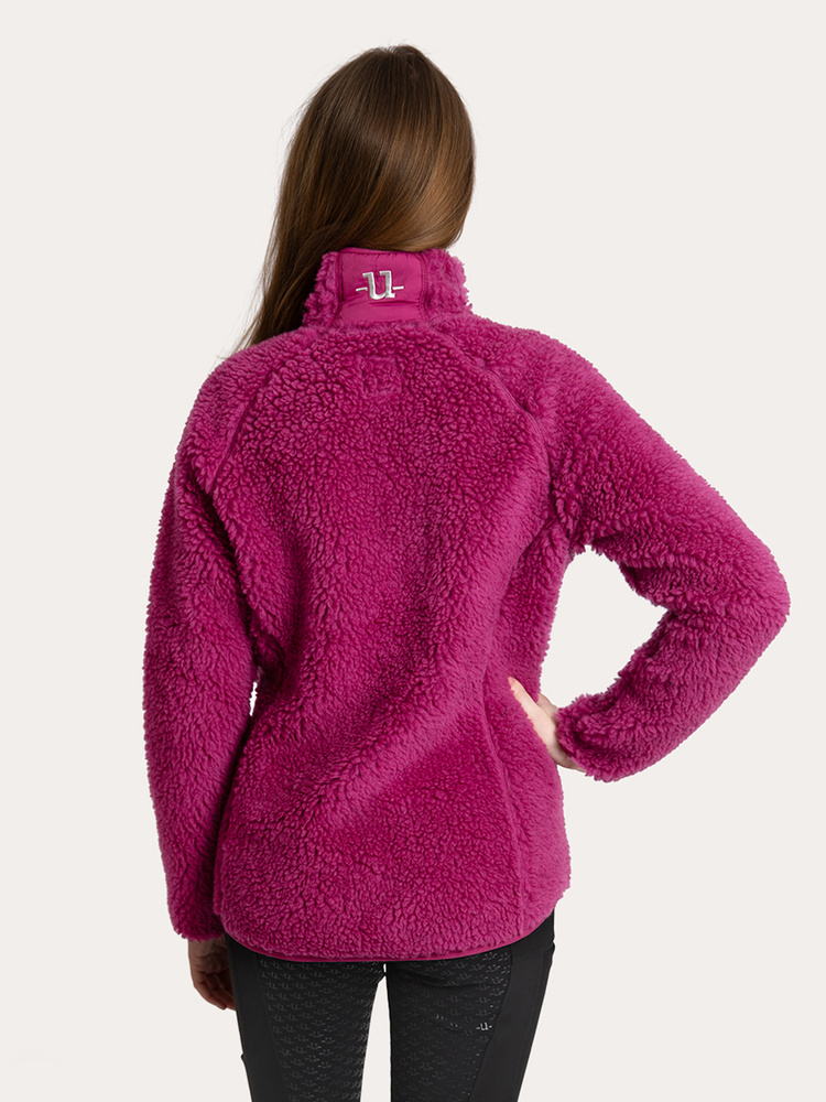 Merino Pile Full Zip Magenta Haze