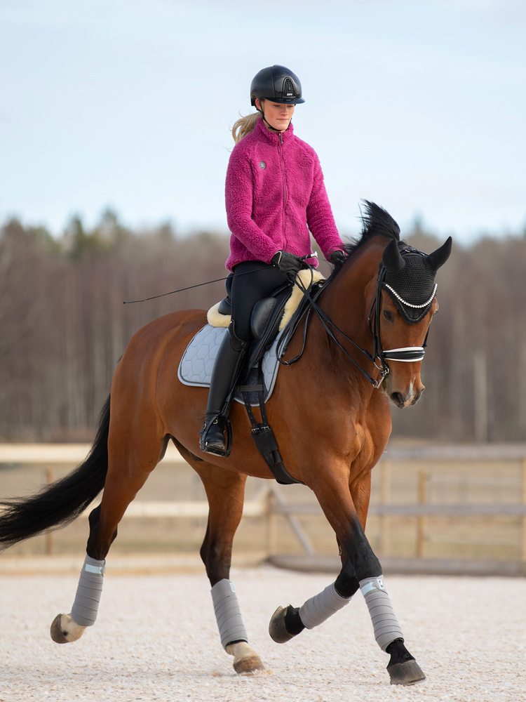Merino Pile Full Zip Magenta Haze