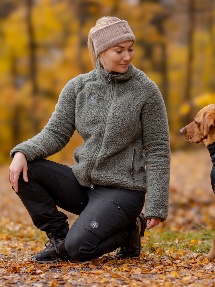 Merino Pile Full Zip Willow