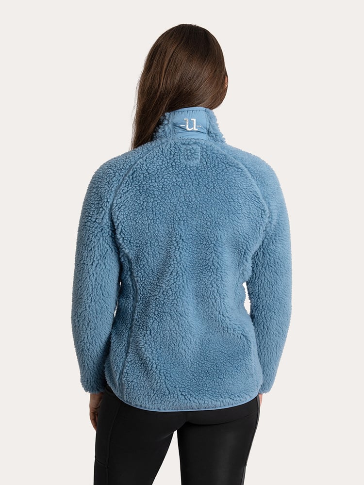 Merino Pile Full Zip Blue Shadow