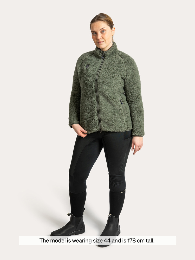 Merino Pile Full Zip Willow