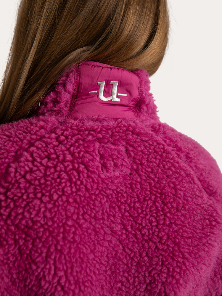 Merino Pile Full Zip Magenta Haze