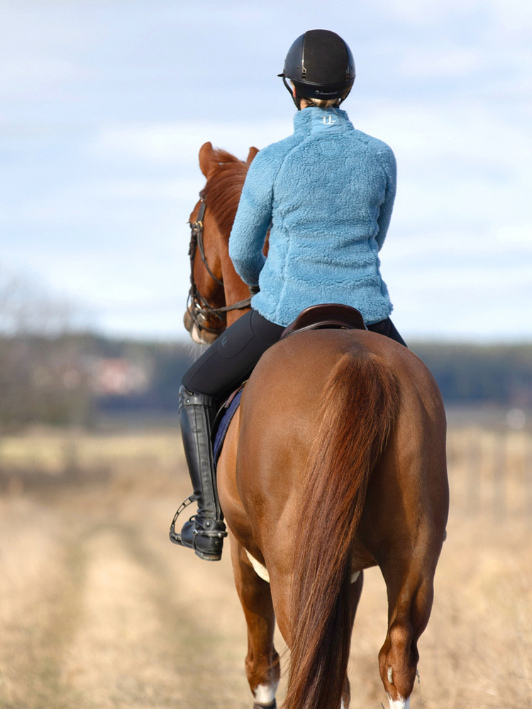 Merino Pile Full Zip Blue Shadow