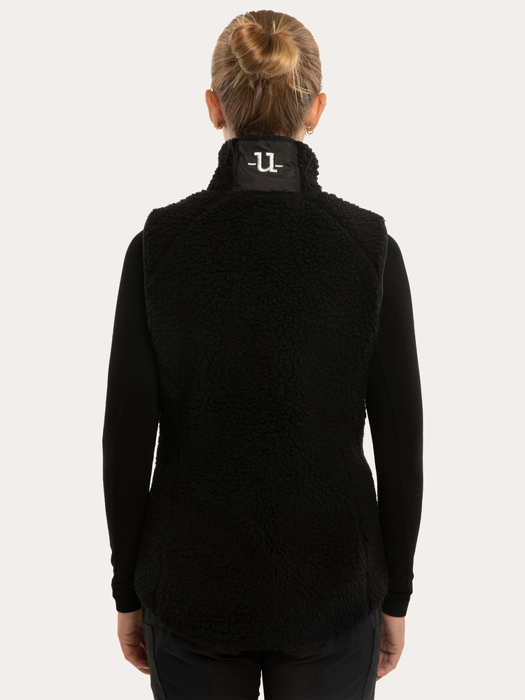 Merino Pile Vest Jet Black