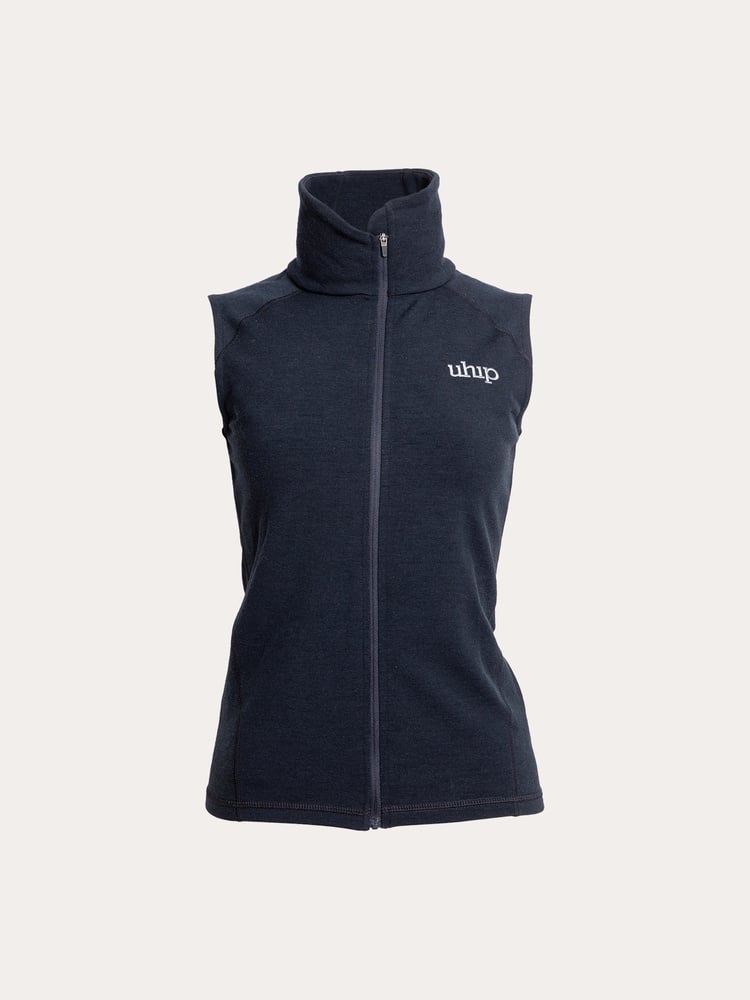 Merino Vest Blue Graphite