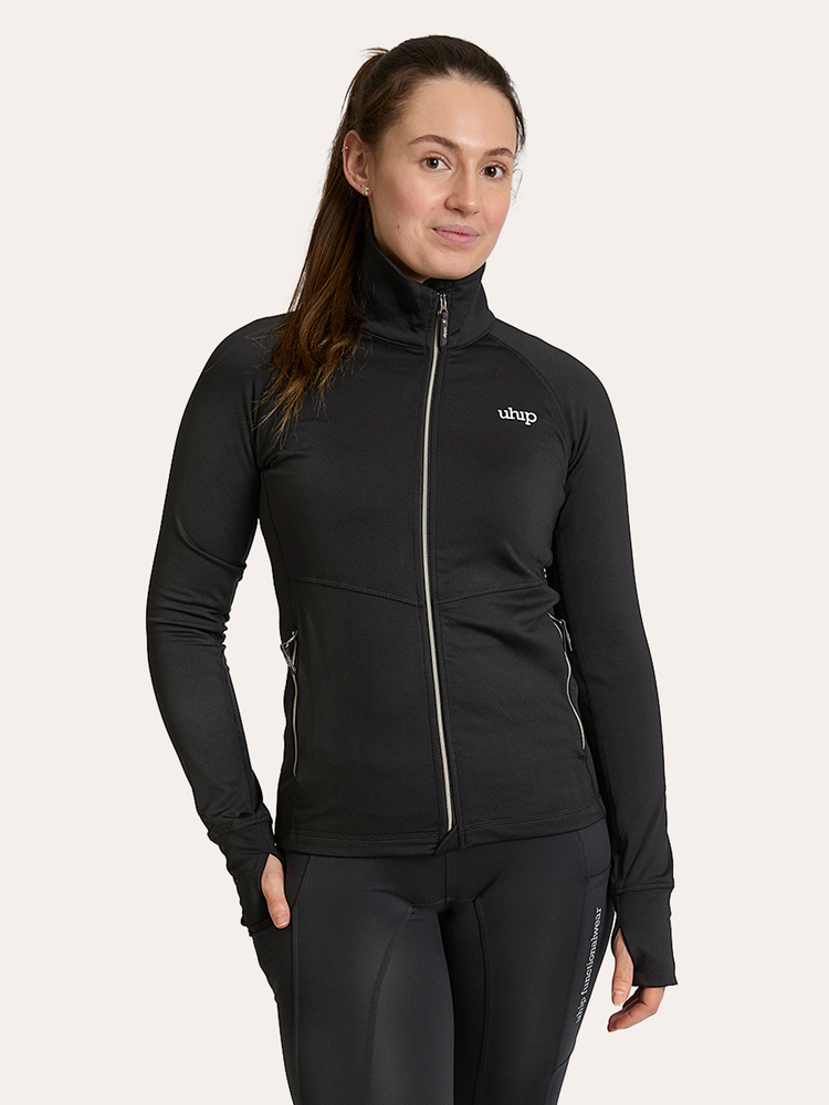 Midlayer Stretch Full Zip Jet Black