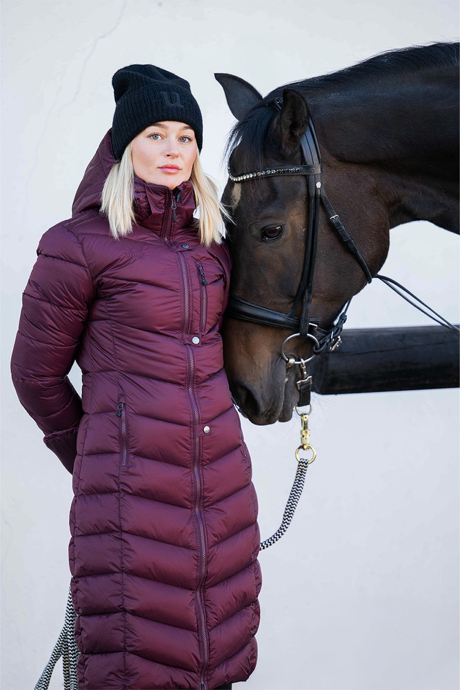 Nordic Coat Fig Burgundy