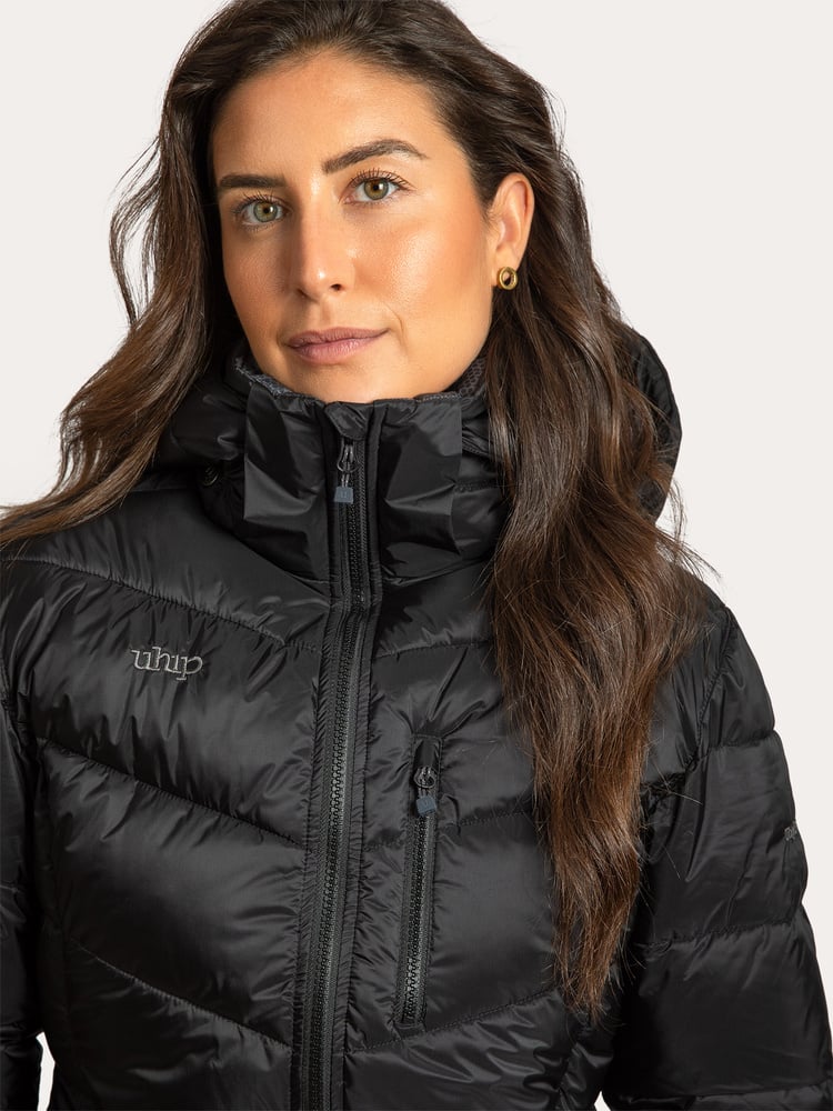 Nordic Mid Coat Jet Black