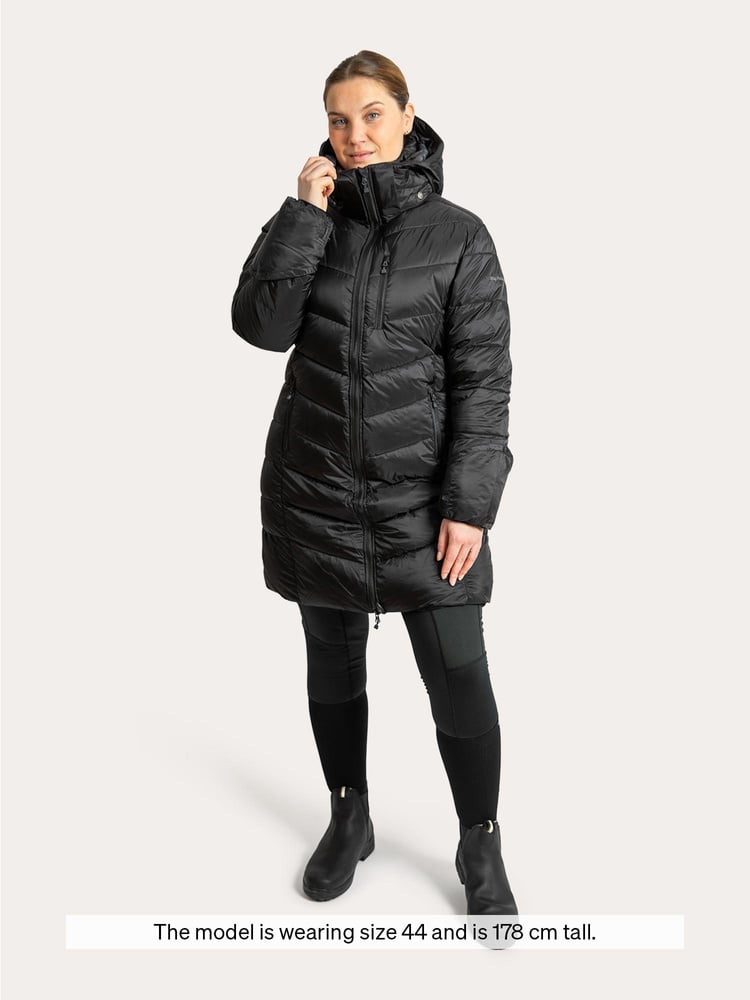 Nordic Mid Coat Jet Black