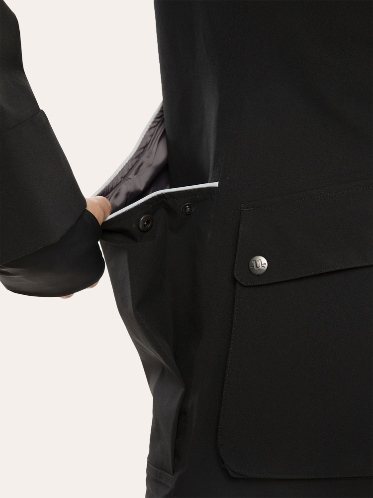 Regular Pro Dog Trainer Long Jacket Jet Black