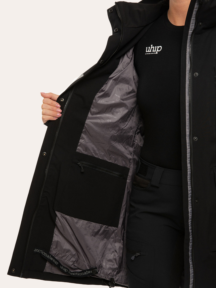 Regular Pro Dog Trainer Long Jacket Jet Black