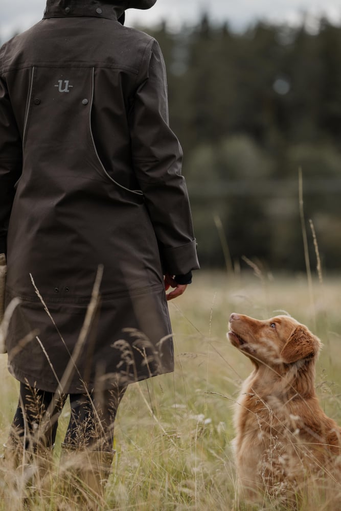 Regular Pro Dog Trainer Long Jacket Ash Brown