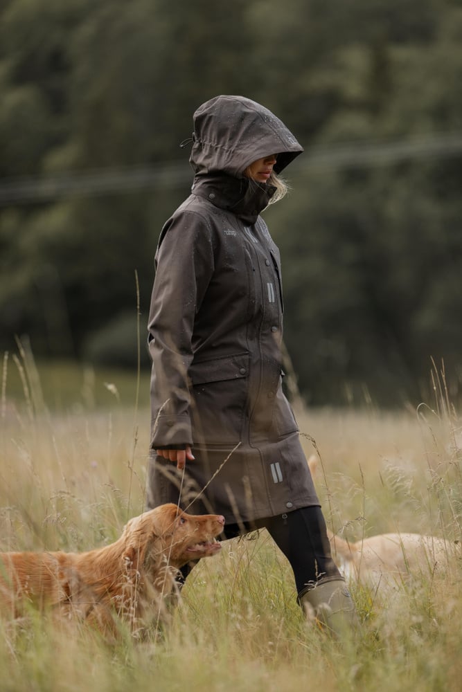 Regular Pro Dog Trainer Long Jacket Ash Brown