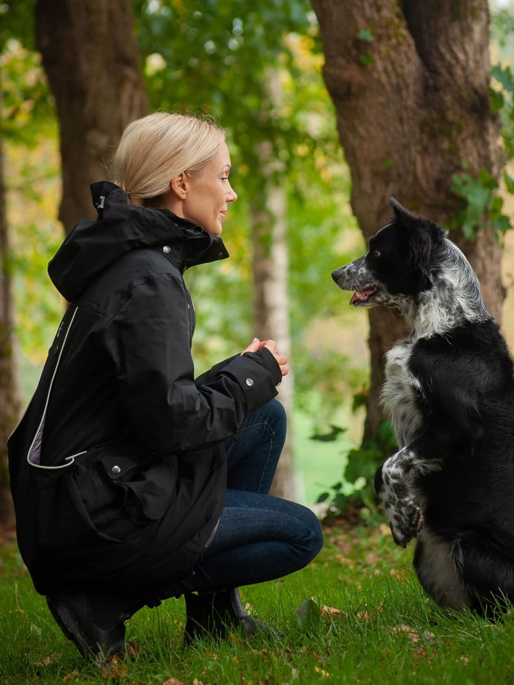 Regular Pro Dog Trainer Long Jacket Jet Black