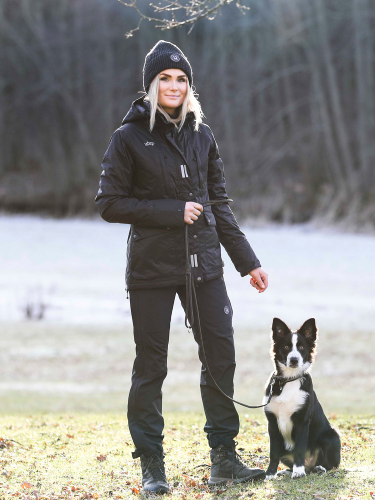 Regular Sport Long Jacket Jet Black