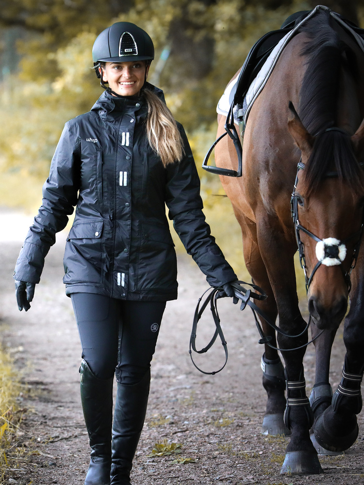 Regular Sport Long Jacket Jet Black