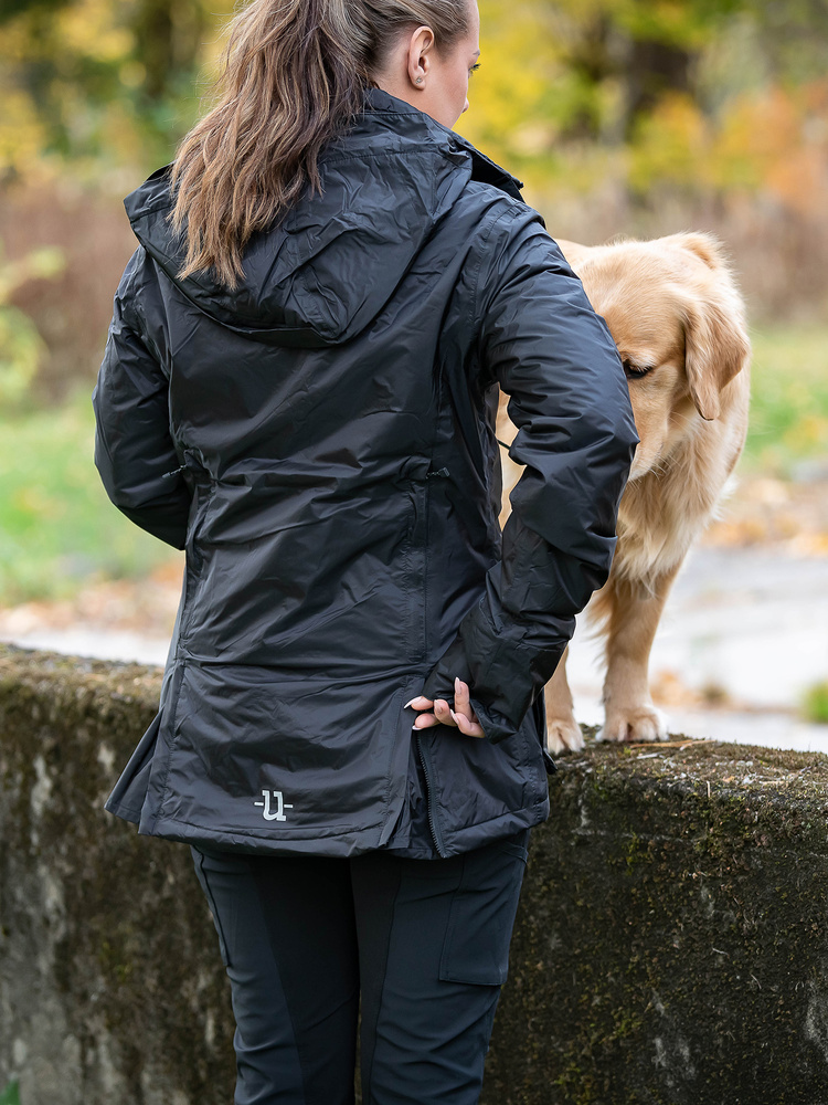 Regular Sport Long Jacket Jet Black