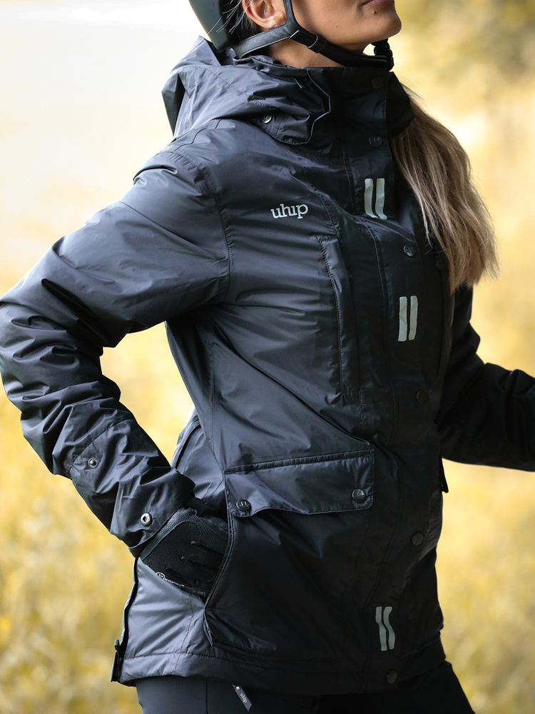 Regular Sport Long Jacket Jet Black