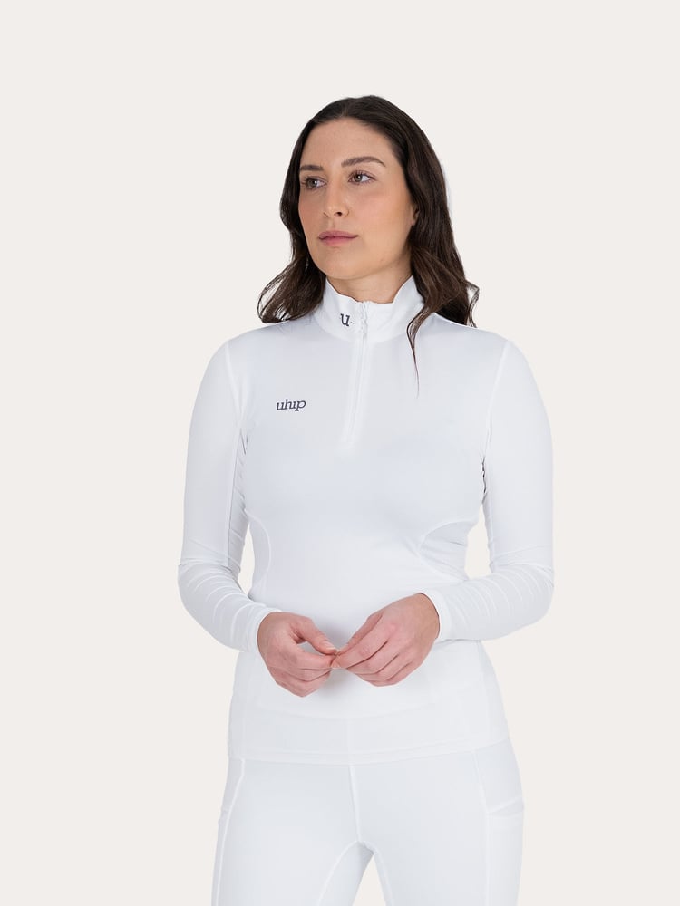 Technical Competition Halfzip White